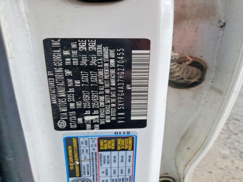 Продажа на аукционе авто 2017 Kia Sorento, vin: 5XYPG4A37HG270455, номер лота: 68716156