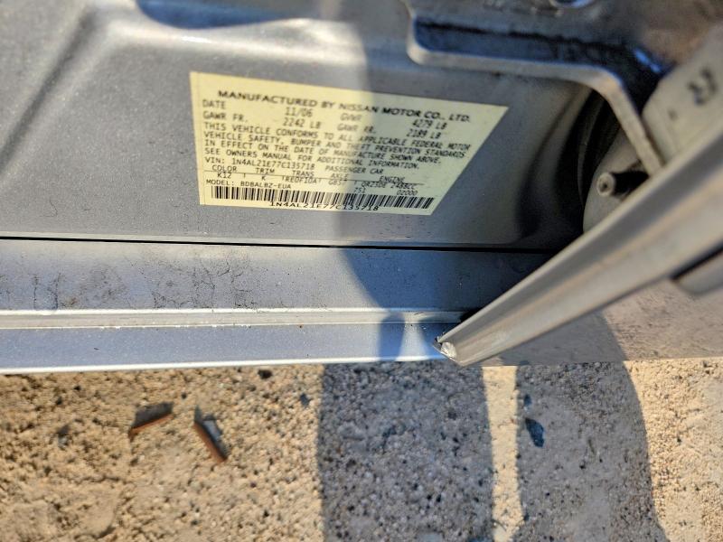 Продаж на аукціоні авто 2007 Nissan Altima, vin: 1N4AL21E77C135718, номер лоту: 68796856