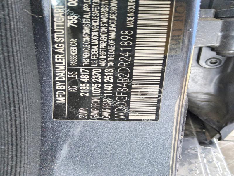 67523916 :رقم المزاد ، WDDGF8AB2DR241898 vin ، 2013 Mercedes-benz C مزاد بيع