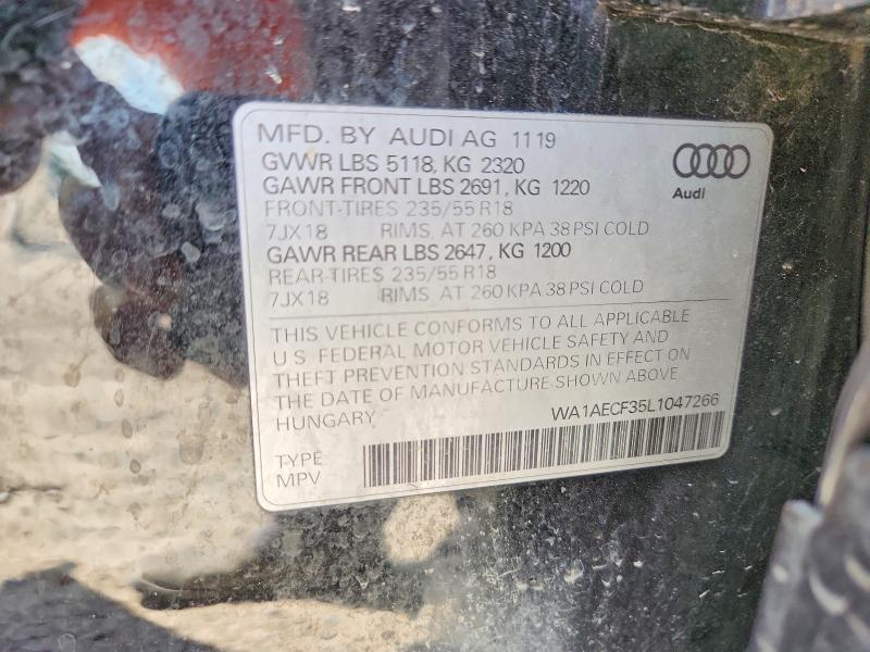 Продаж на аукціоні авто 2020 Audi Q3, vin: WA1AECF35L1047266, номер лоту: 68731266