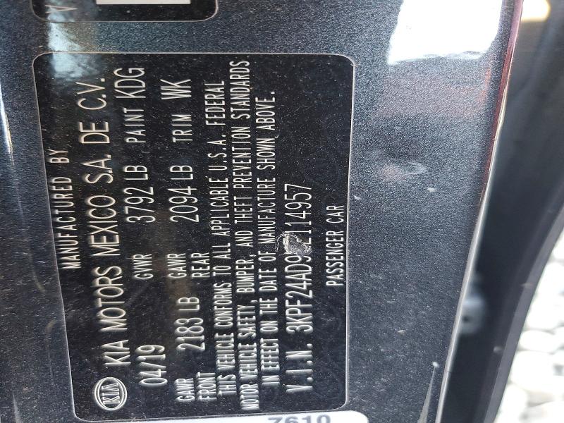 Продаж на аукціоні авто 2019 Kia Forte, vin: 3KPF24AD9KE114957, номер лоту: 67602586