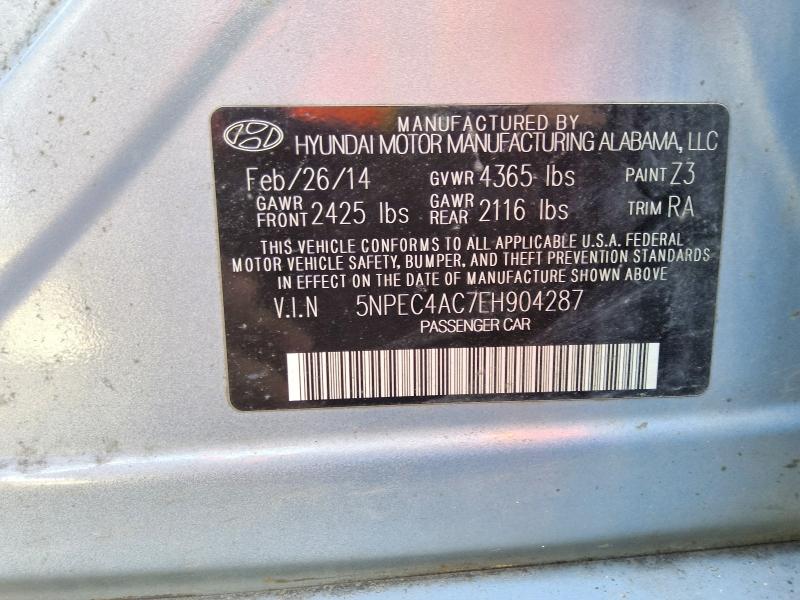 Продаж на аукціоні авто 2014 Hyundai Sonata, vin: 5NPEC4AC7EH904287, номер лоту: 68735806