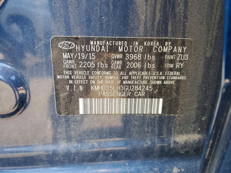 2016 Hyundai Elantra Gt მანქანა იყიდება აუქციონზე, vin: KMHD35LH3GU284245, აუქციონის ნომერი: 68254656