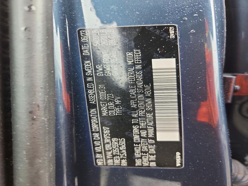 Aukcja sprzedaży 2024 Volvo Xc60, vin: YV4L12RL3R1751617, numer aukcji: 69398926