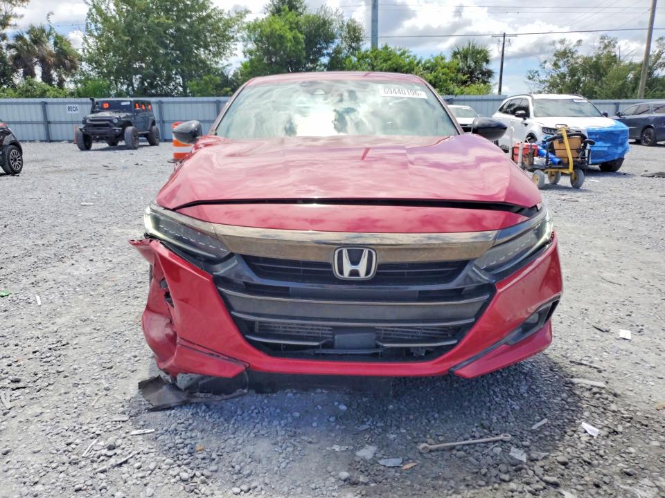 69440196 :رقم المزاد ، 1HGCV1F38MA082017 vin ، 2021 Honda Accord مزاد بيع
