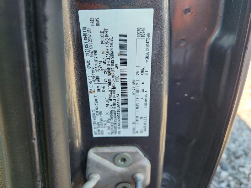 66953186 :رقم المزاد ، 1FMCU9G92EUA47634 vin ، 2014 Ford Escape مزاد بيع