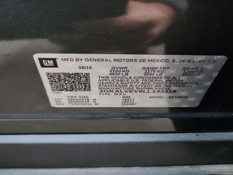 Aukcja sprzedaży 2020 Gmc Terrain, vin: 3GKALVEV8LL143318, numer aukcji: 68828306