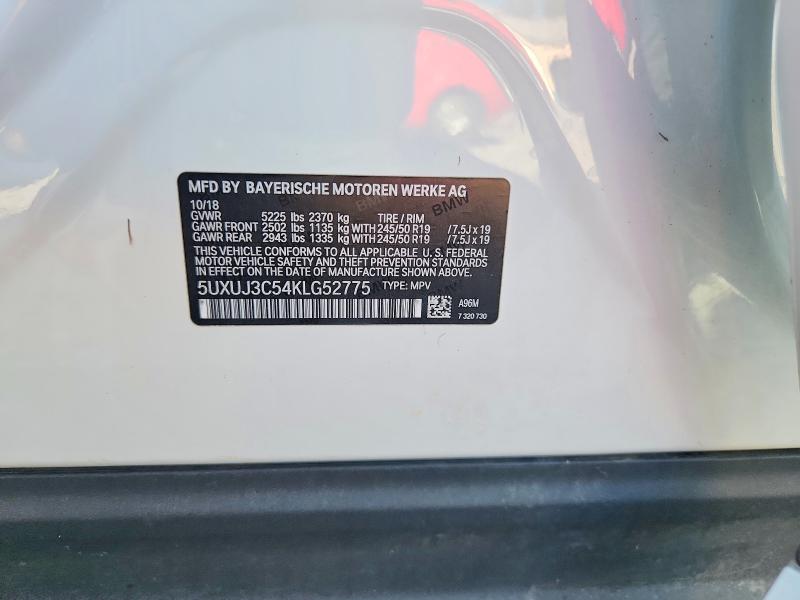 Продаж на аукціоні авто 2019 Bmw X4, vin: 5UXUJ3C54KLG52775, номер лоту: 66586416