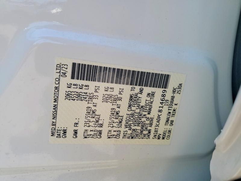 68361476 :رقم المزاد ، 5N1BT3CA0PC814689 vin ، 2023 Nissan Rogue مزاد بيع