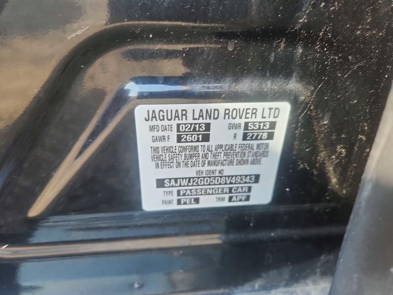 Aukcja sprzedaży 2013 Jaguar Xjl, vin: SAJWJ2GD5D8V49343, numer aukcji: 67030426