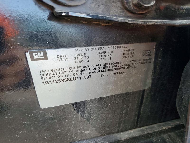 68142356 :رقم المزاد ، 1G1125S38EU111097 vin ، 2014 Chevrolet Impala مزاد بيع