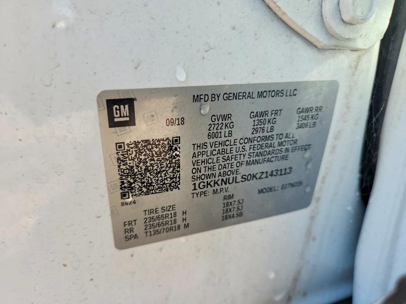 Продажа на аукционе авто 2019 Gmc Acadia, vin: 1GKKNULS0KZ143113, номер лота: 67749366