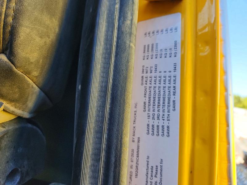 Продаж на аукціоні авто 2021 Mack Granite, vin: 1M2GR2NC6MM001909, номер лоту: 70746556
