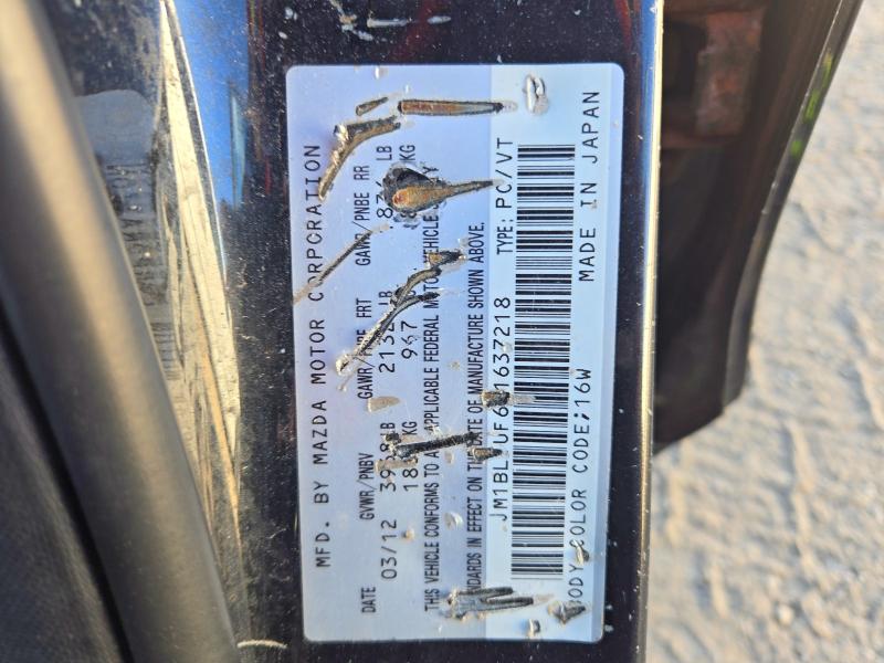 Auction sale of the 2012 Mazda 3, vin: JM1BL1UF6C1637218, lot number: 69730676