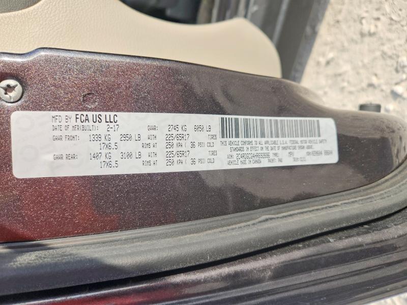 Aukcja sprzedaży 2017 Dodge Grand Caravan, vin: 2C4RDGCG4HR692696, numer aukcji: 71128866
