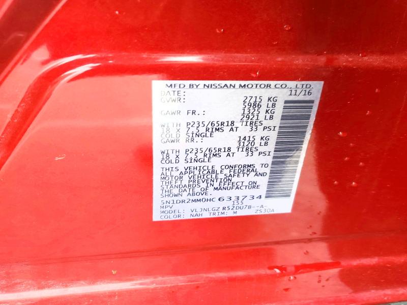 Aukcja sprzedaży 2017 Nissan Pathfinder, vin: 5N1DR2MM0HC633734, numer aukcji: 68383916