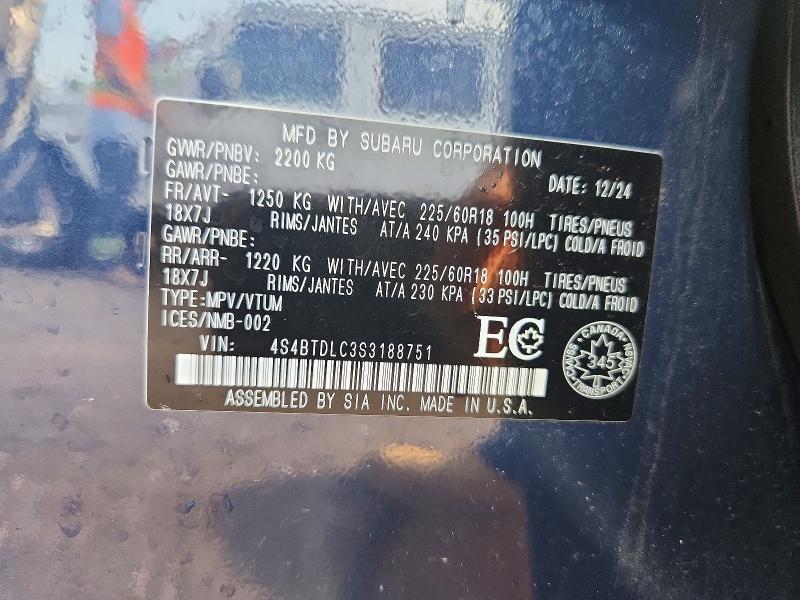 Продажа на аукционе авто 2025 Subaru Outback, vin: 4S4BTDLC3S3188751, номер лота: 67339566