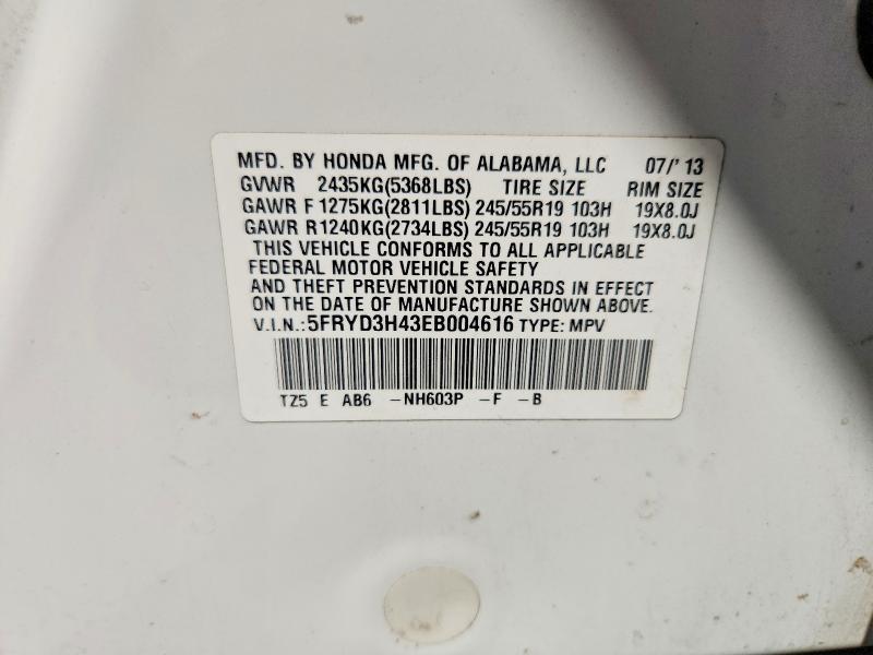 Aukcja sprzedaży 2014 Acura Mdx, vin: 5FRYD3H43EB004616, numer aukcji: 69350156
