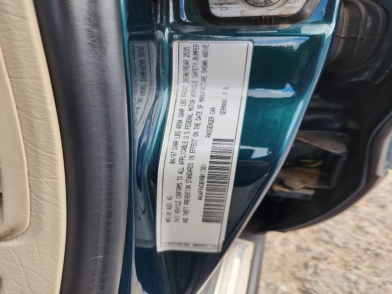 Продажа на аукционе авто 1997 Audi A8, vin: WAUAF84D0VN011361, номер лота: 68163616