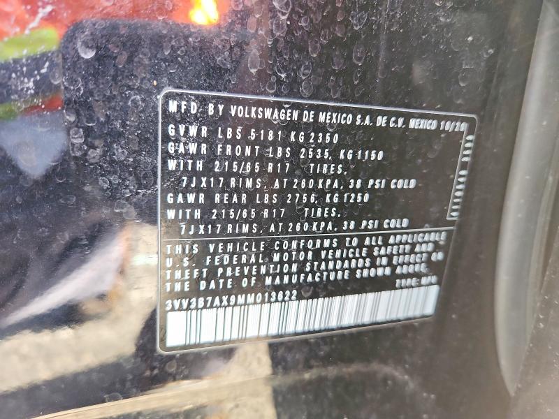 Продажа на аукционе авто 2021 Volkswagen Tiguan, vin: 3VV3B7AX9MM013622, номер лота: 67196996