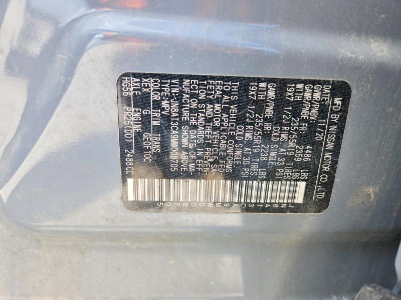 Продажа на аукционе авто 2021 Nissan Rogue, vin: JN8AT3CA9MW008705, номер лота: 66365346