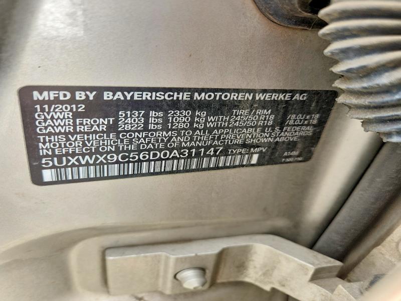 Aukcja sprzedaży 2013 Bmw X3, vin: 5UXWX9C56D0A31147, numer aukcji: 70528126