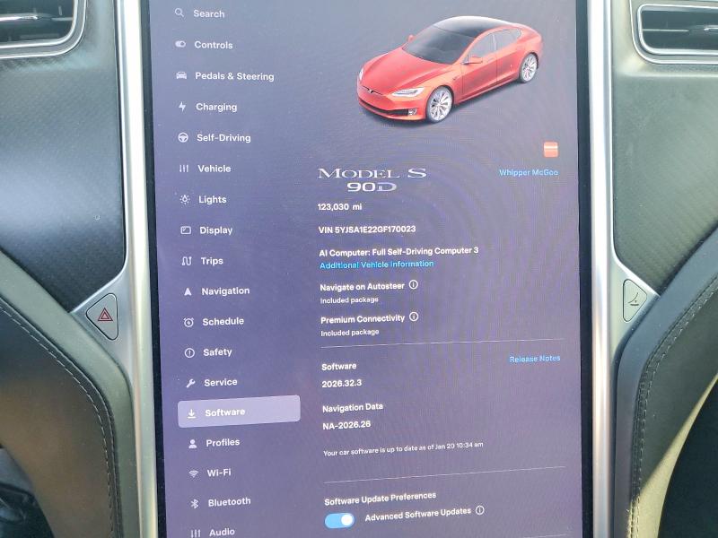 Aukcja sprzedaży 2016 Tesla Model S, vin: 5YJSA1E22GF170023, numer aukcji: 69101366