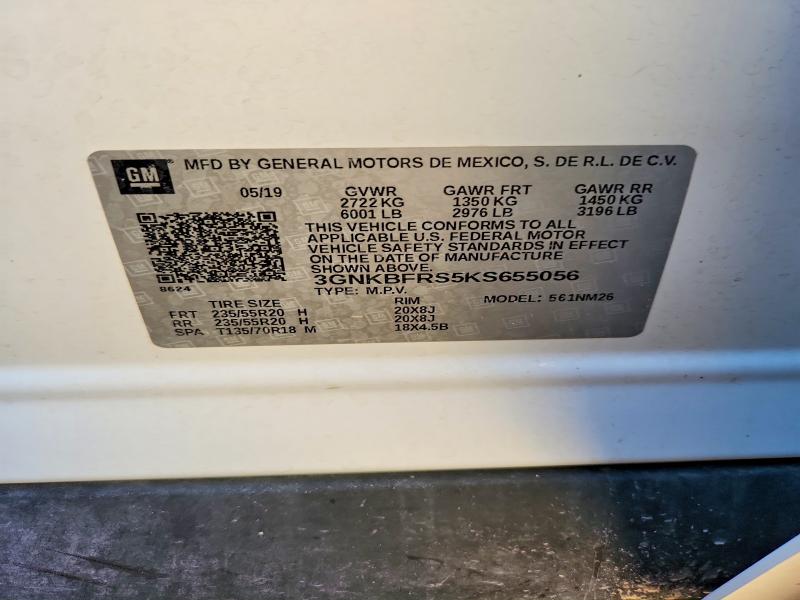 Aukcja sprzedaży 2019 Chevrolet Blazer, vin: 3GNKBFRS5KS655056, numer aukcji: 69604596