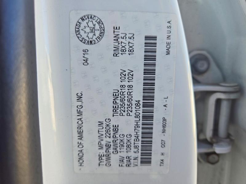 Продаж на аукціоні авто 2017 Acura Rdx, vin: 5J8TB4H79HL801084, номер лоту: 69758826