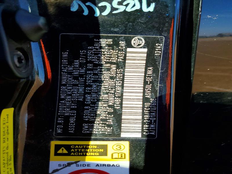 70607846 :رقم المزاد ، 4T4BF1FK8FR512615 vin ، 2015 Toyota Camry مزاد بيع