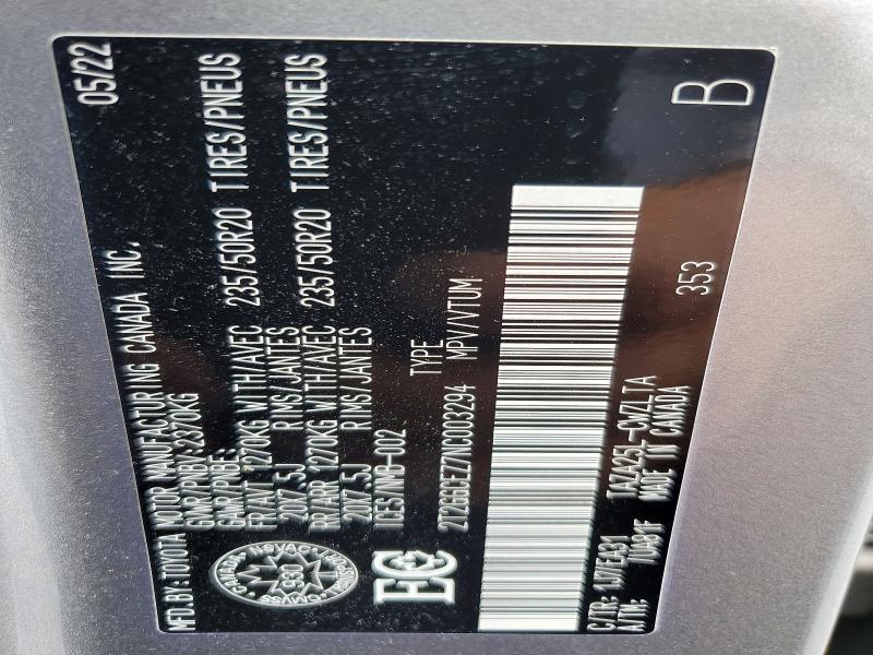 2022 Lexus Nx მანქანა იყიდება აუქციონზე, vin: 2T2GGCEZ7NC003294, აუქციონის ნომერი: 69427046