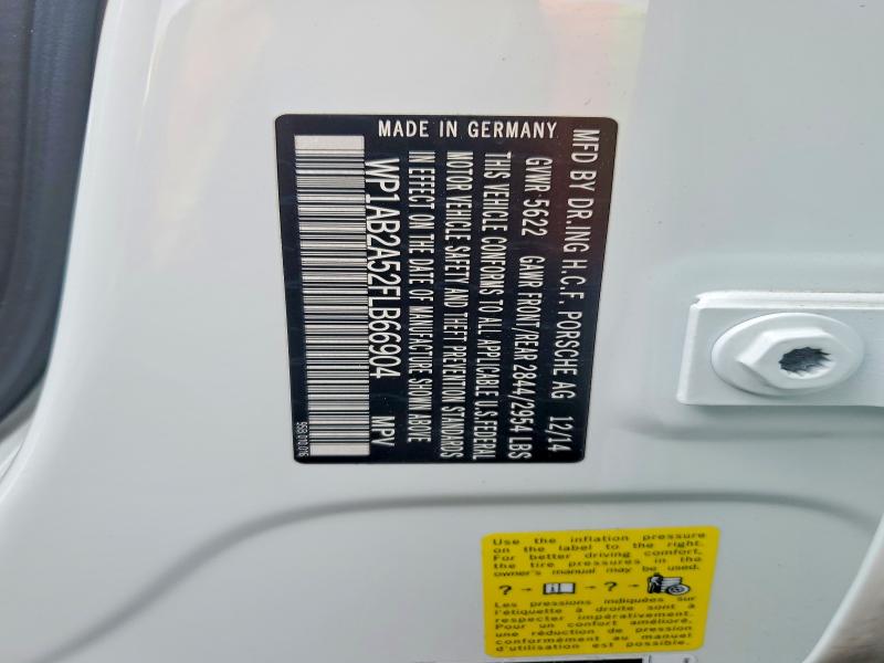 Aukcja sprzedaży 2015 Porsche Macan, vin: WP1AB2A52FLB66904, numer aukcji: 67869246