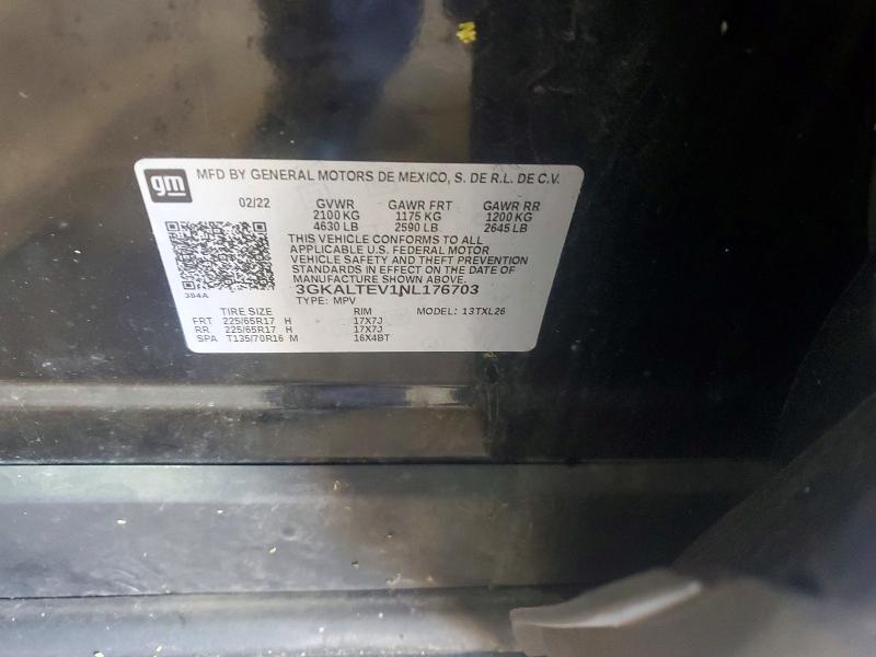 Aukcja sprzedaży 2022 Gmc Terrain, vin: 3GKALTEV1NL176703, numer aukcji: 64589476