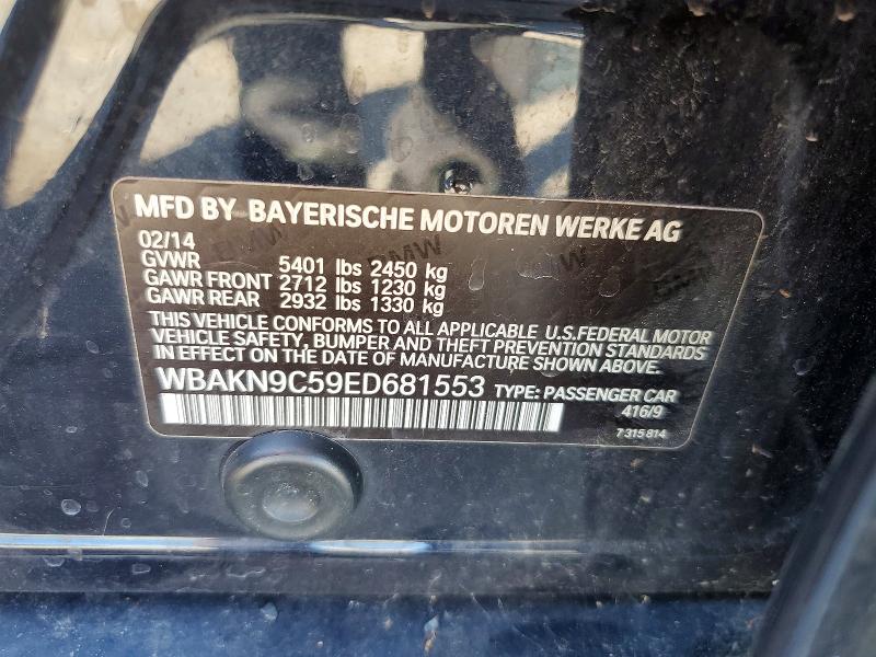Aukcja sprzedaży 2014 Bmw 550, vin: WBAKN9C59ED681553, numer aukcji: 69220716