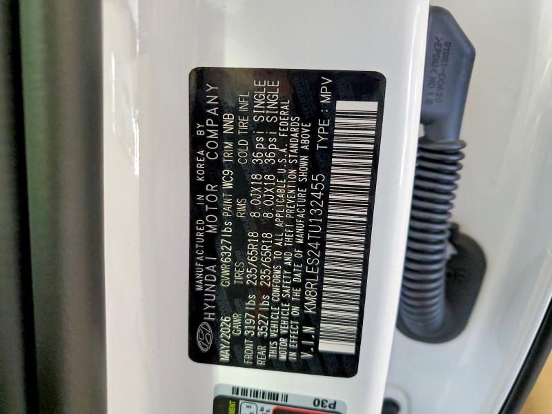 69384956 :رقم المزاد ، KM8RLES24TU132455 vin ، 2026 Hyundai Palisade مزاد بيع