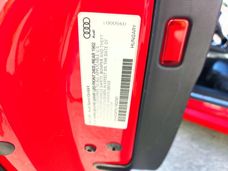 Auction sale of the 2018 Audi Tt Rs, vin: WUACSAFV5J190741         , lot number: 68054386