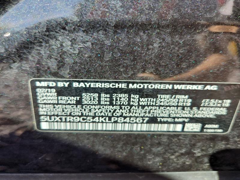 Продажа на аукционе авто 2019 Bmw X3, vin: 5UXTR9C54KLP84567, номер лота: 67798516