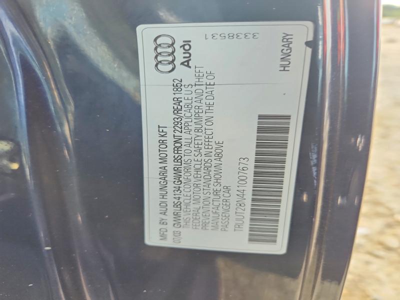 Auction sale of the 2004 Audi Tt, vin: TRUUT28N441007673, lot number: 68265916