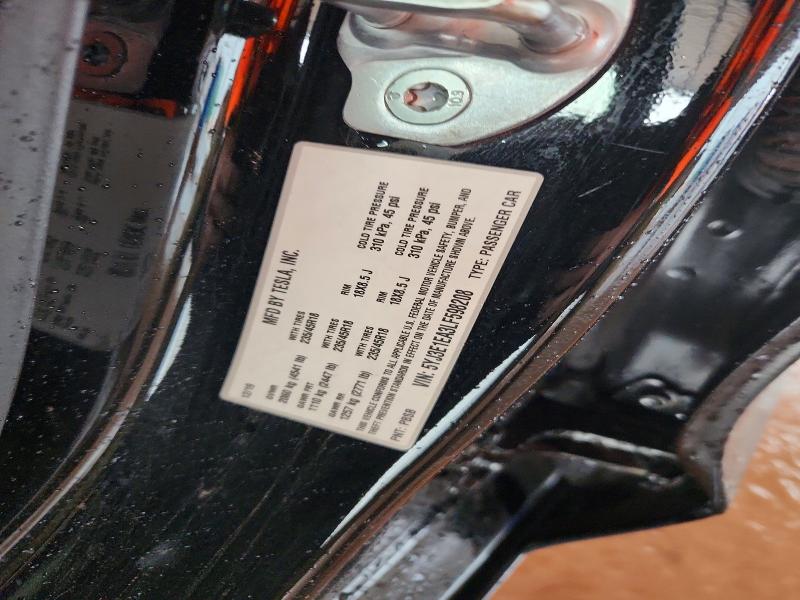 2020 Tesla Model 3 მანქანა იყიდება აუქციონზე, vin: 5YJ3E1EA3LF598208, აუქციონის ნომერი: 68897876