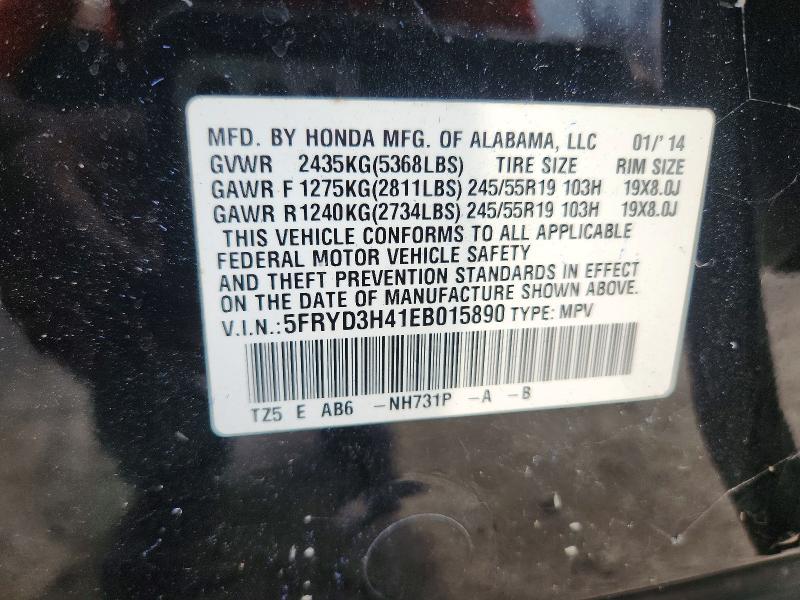 Aukcja sprzedaży 2014 Acura Mdx, vin: 5FRYD3H41EB015890, numer aukcji: 71282316