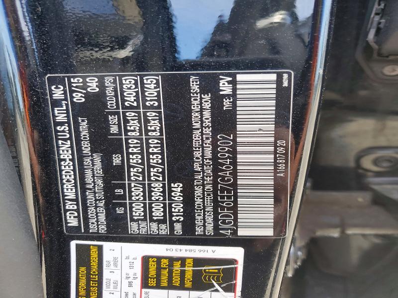 Продаж на аукціоні авто 2016 Mercedes-benz Gl, vin: 4JGDF6EE7GA649902, номер лоту: 69525116