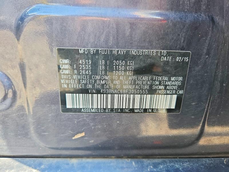 Aukcja sprzedaży 2015 Subaru Legacy, vin: 4S3BNAC68F3050555, numer aukcji: 67658696