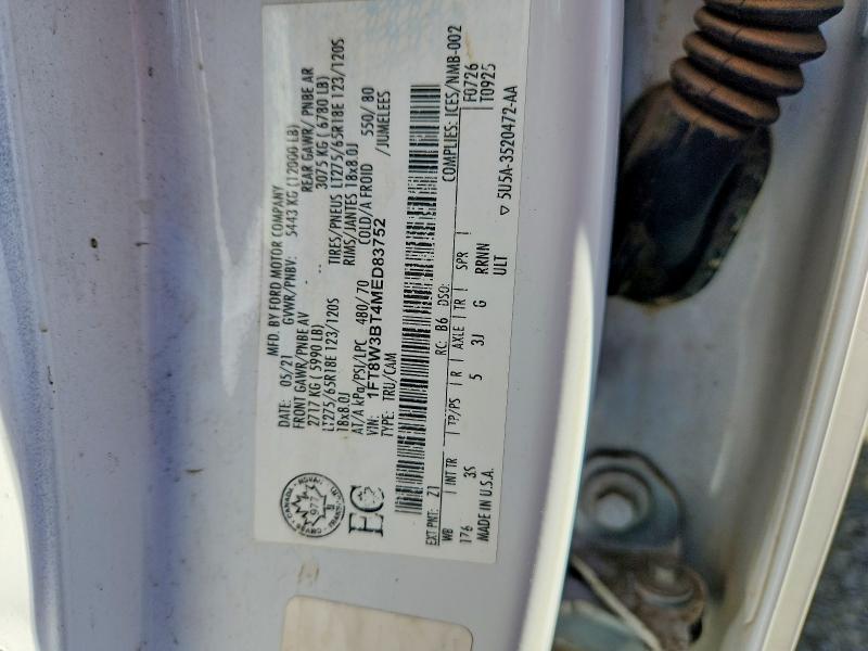 Aukcja sprzedaży 2021 Ford F350, vin: 1FT8W3BT4MED83752, numer aukcji: 70674366