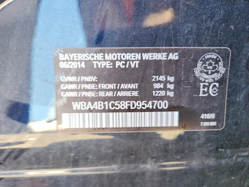 Aukcja sprzedaży 2015 Bmw 435, vin: WBA4B1C58FD954700, numer aukcji: 68659796