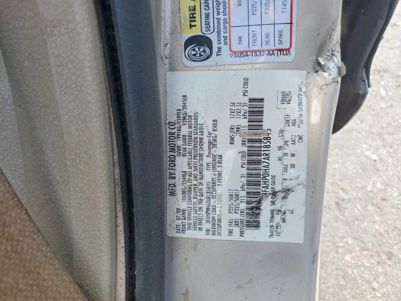Продажа на аукционе авто 2010 Ford Fusion, vin: 3FAHP0HA7AR185845, номер лота: 67270046