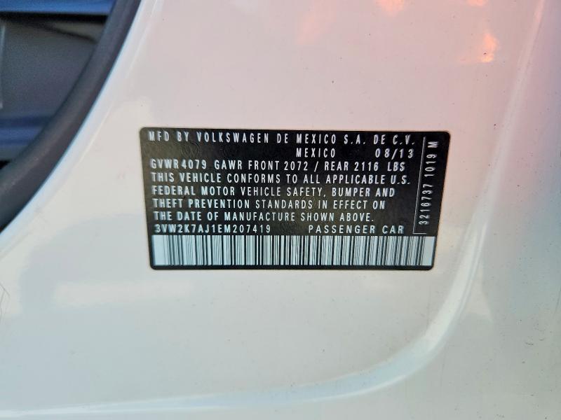 69025686 :رقم المزاد ، 3VW2K7AJ1EM207419 vin ، 2014 Volkswagen Jetta مزاد بيع