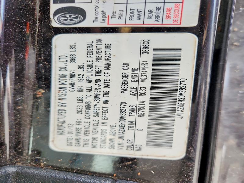 Продажа на аукционе авто 2013 Nissan 370z, vin: JN1AZ4EH3DM382770, номер лота: 68432316