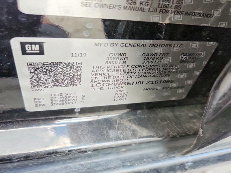 2020 Chevrolet Silverado მანქანა იყიდება აუქციონზე, vin: 1GCPWBEH9LZ161065, აუქციონის ნომერი: 67516336