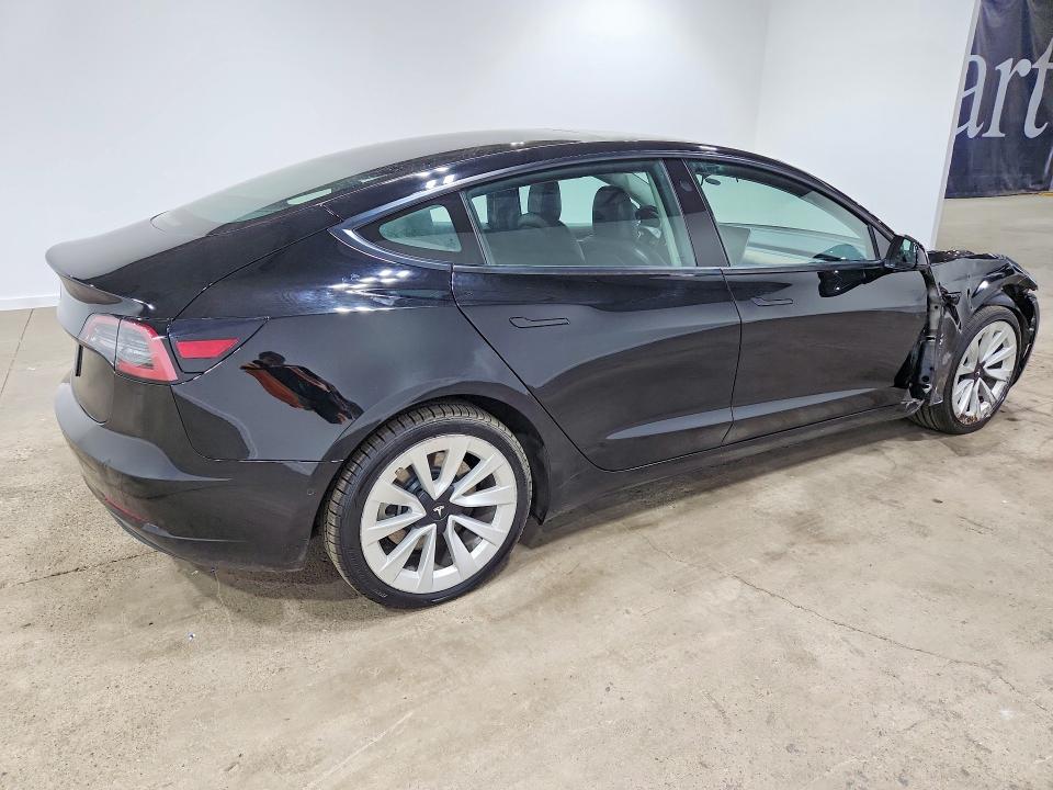 2022 Tesla Model 3 მანქანა იყიდება აუქციონზე, vin: 5YJ3E1EA2NF304462, აუქციონის ნომერი: 70726666