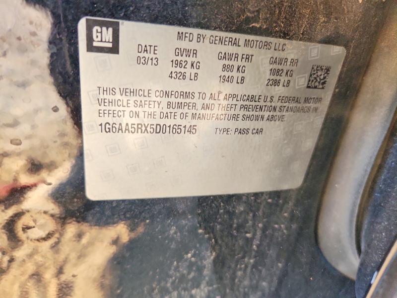 2013 Cadillac Ats მანქანა იყიდება აუქციონზე, vin: 1G6AA5RX5D0165145, აუქციონის ნომერი: 67268636